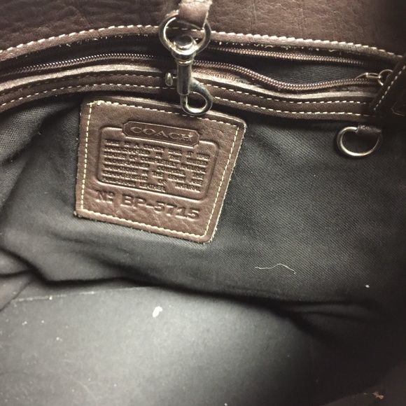 COACH LEATHER HOBO HANDBAG - Picture 6 of 6